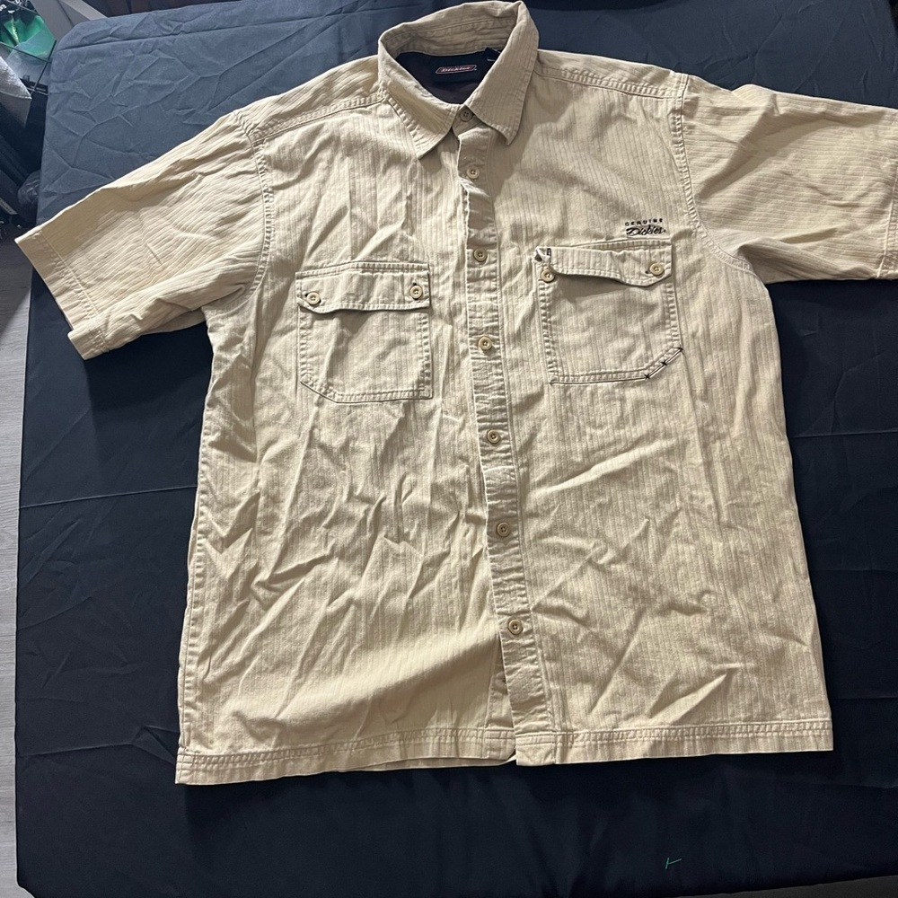 Dickies Tan Cotton Shirt large men